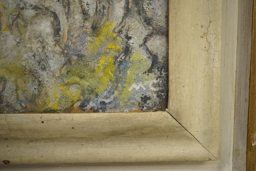 Ottway McCannel FRSA RBA (1883-1969), Abstract study of a face titled 'Age', mixed media, unsigned, inscribed verso, 23 x 16cm